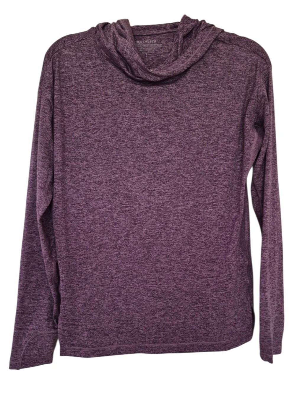 Athleta Size Small Uptempo II Hoodie Purple Heathered Thumbhole Pullover
